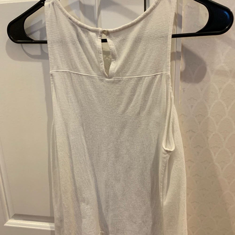 Aeropostale tank, white EUC, Sz S - Picture 4 of 4